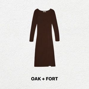 (NWT) Oak + Fort Brown MIDI Dress